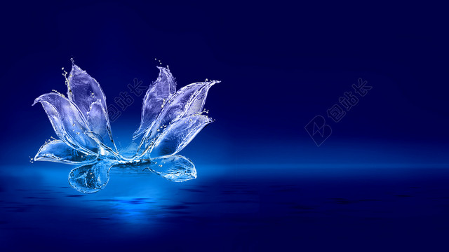 水晶花卉背景