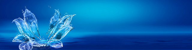 蓝色水花背景