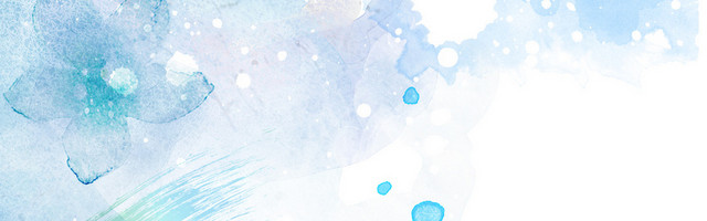清新水墨水彩背景BANNER