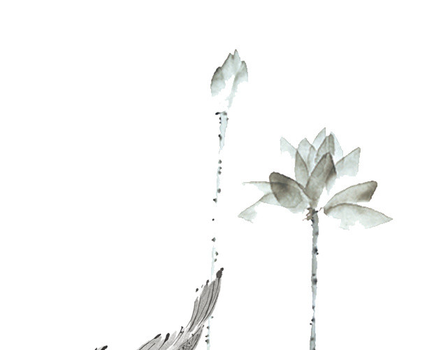 水墨鲤鱼