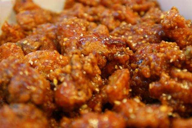 鸡 韩国 食品 亚洲 中国 油煎 油炸 芝麻