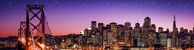 都市夜景BANNER背景图