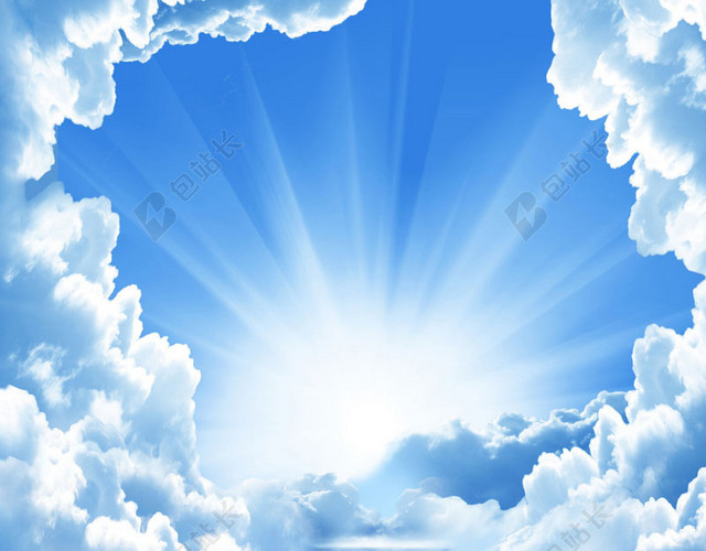 梦幻天空促销推广主图背景图