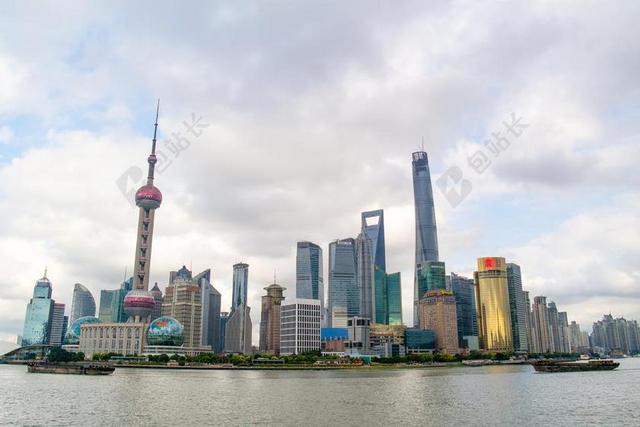 上海 天际线 摩天大楼 中国 亚洲 城市 架构 水 全景