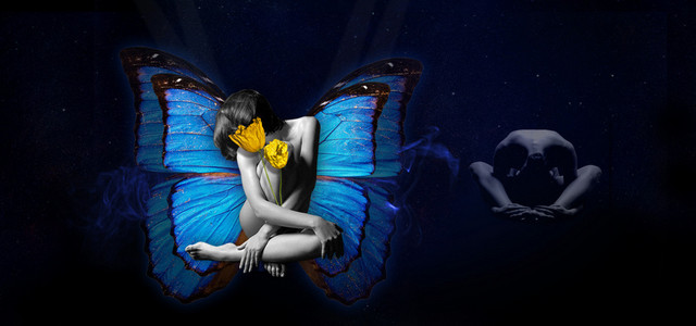 性感 黑色背景BANNER