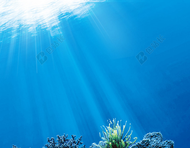 清爽蓝色海洋聚划算直通车主图图片