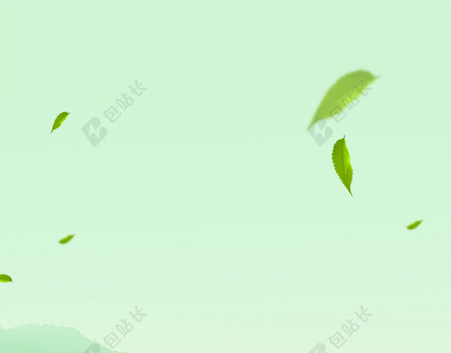 清新手绘绿色西瓜小暑夏日清爽广告背景