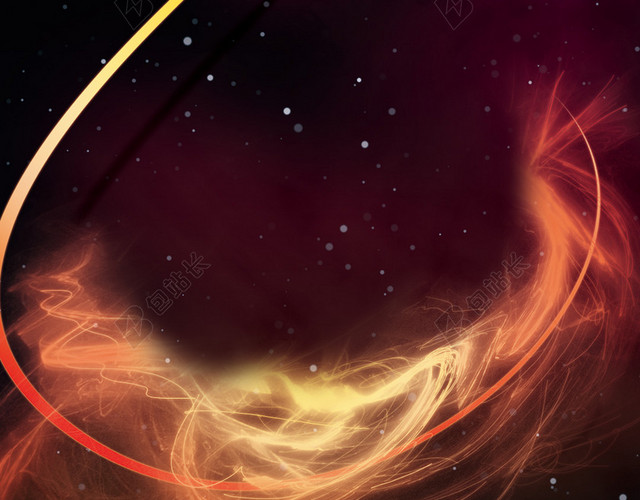 梦幻火焰大气星空H5背景
