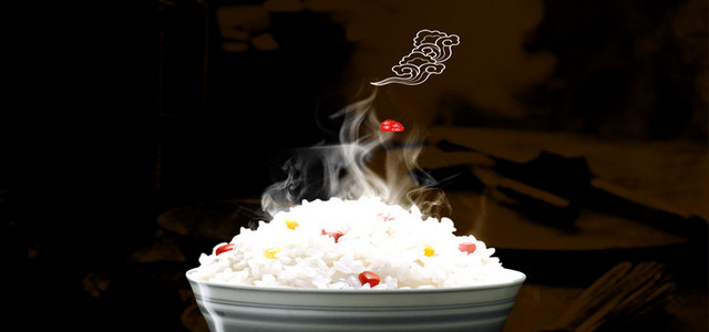 新年年夜饭海报BANNER背景