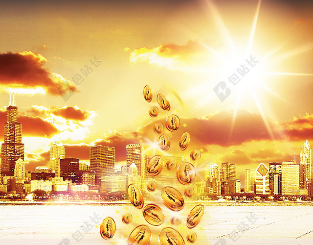 金融海报背景