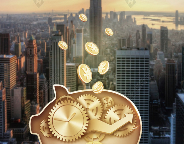 商业金融海报背景