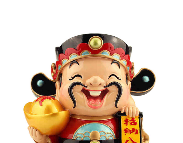 Q版财神公仔摆件