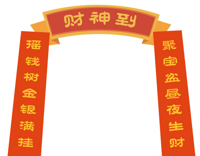 新年装饰财神到春联