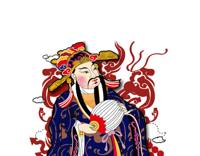 新年财神AI矢量图