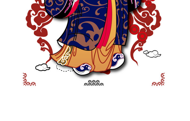 新年财神AI矢量图