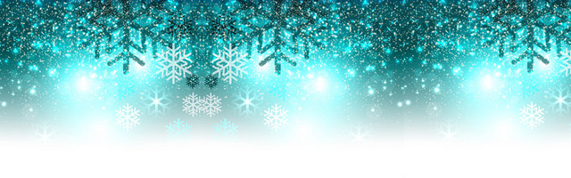 圣诞节炫酷雪花背景BANNER