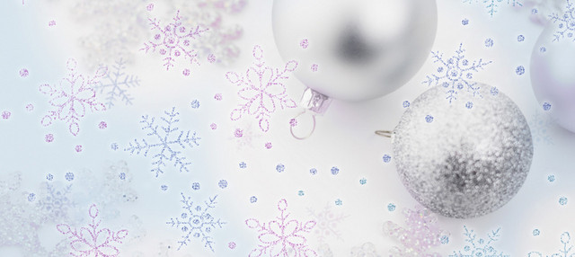 圣诞节白色雪花唯美背景BANNER