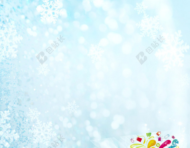雪花烟花淘宝主图背景