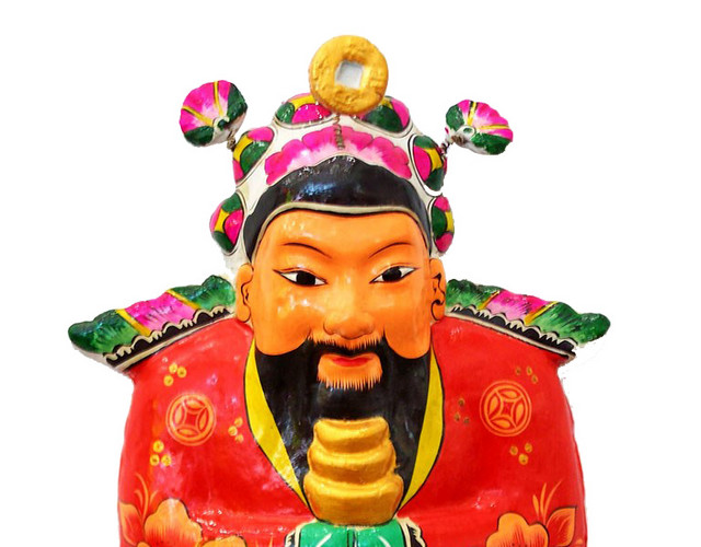 陕西凤翔泥塑财神