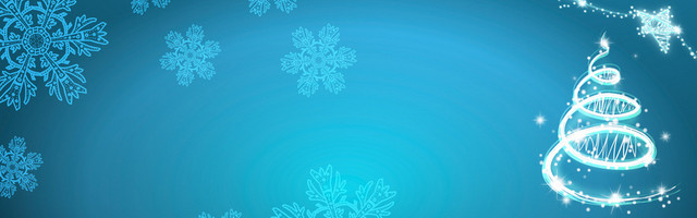 圣诞节雪花梦幻背景BANNER