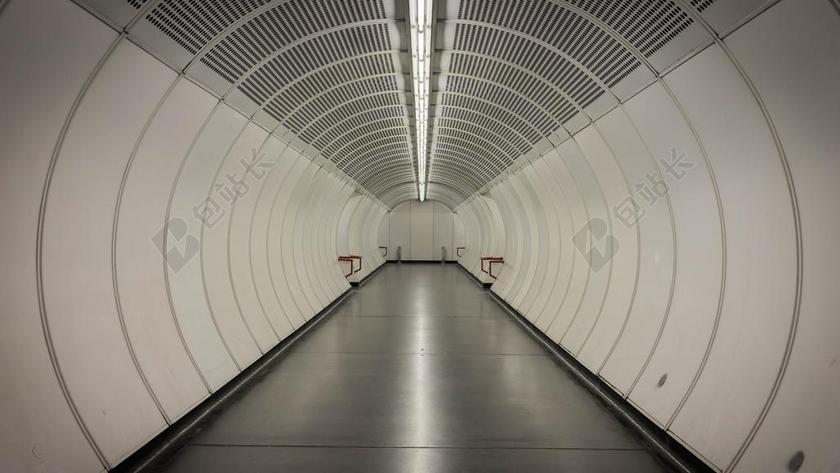 城市地铁隧道内部背景图片