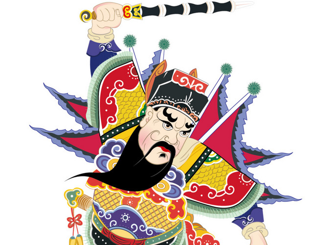 门神财神新年财神节素材