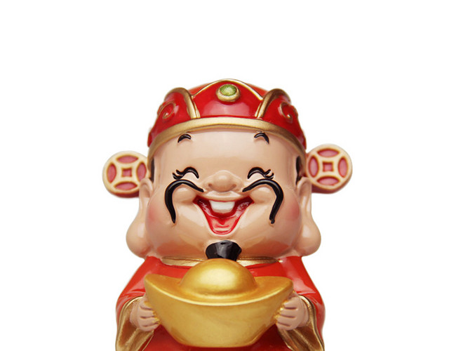 Q版公仔金元宝财神
