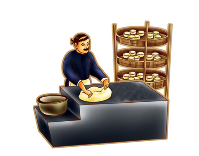 古代人物包饺子