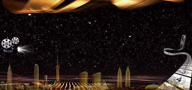 创意黑金第21届上海国际电影节BANNER