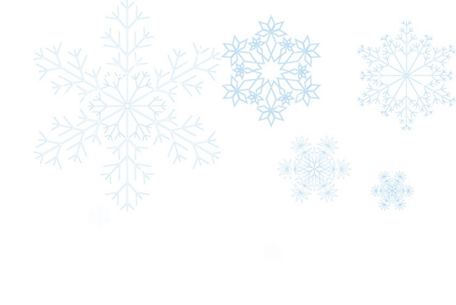 蓝色飘雪大雪素材