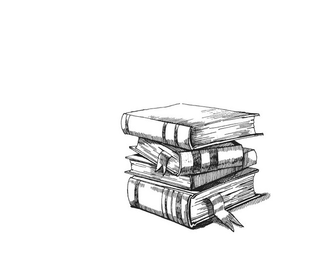 素描书本矢量图标图形