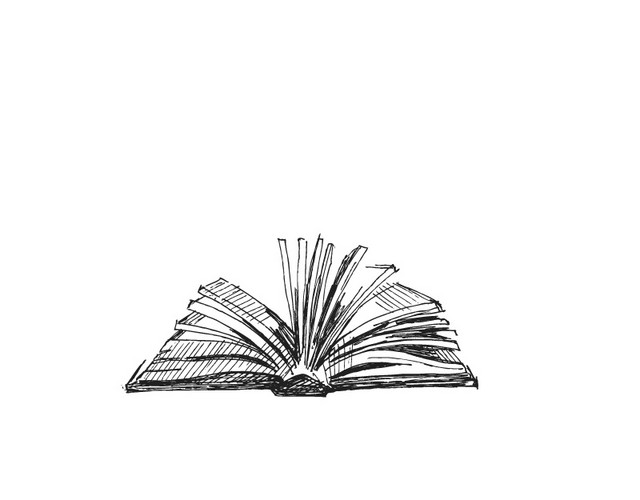 素描书本矢量图标图形