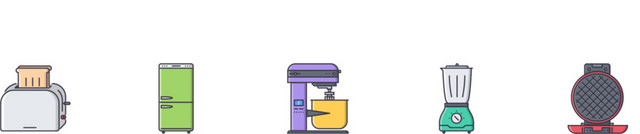 厨房用具图标素材