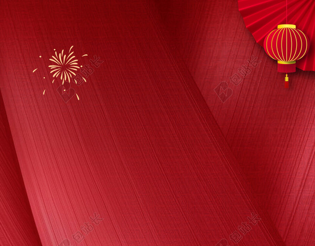 2019红色喜庆猪年新年背景素材
