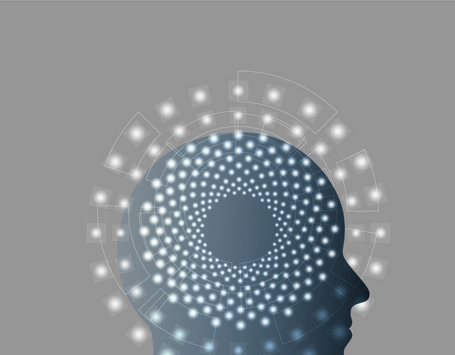 人工智能科技脑波矢量图