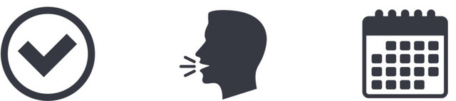 简单黑色人物信息图标素材