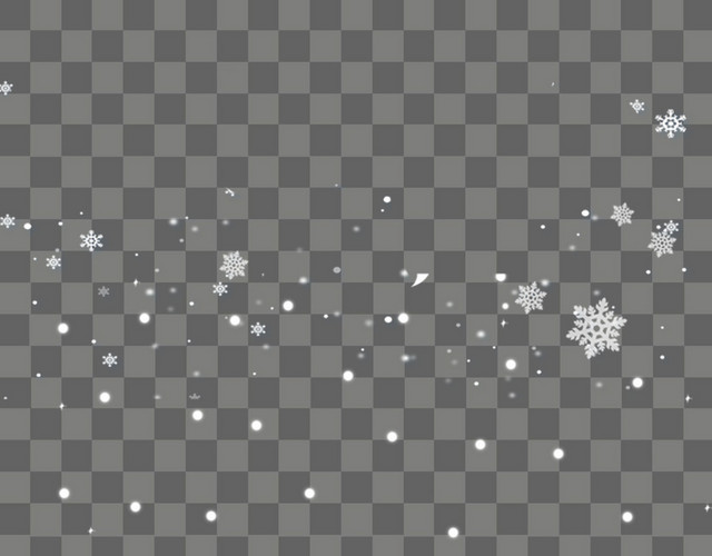 漂浮雪花素材