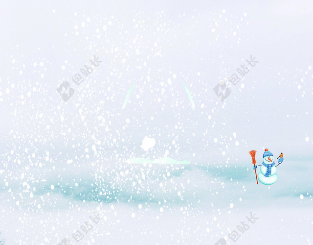 简约严冬飘雪小雪大雪节气背景素材