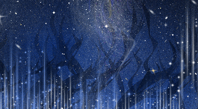 创意简约七彩星光平安夜海报背景