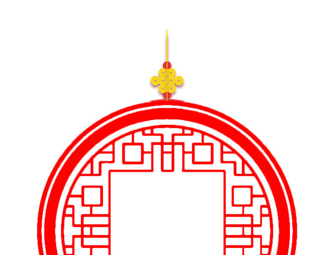 喜庆中国结边框