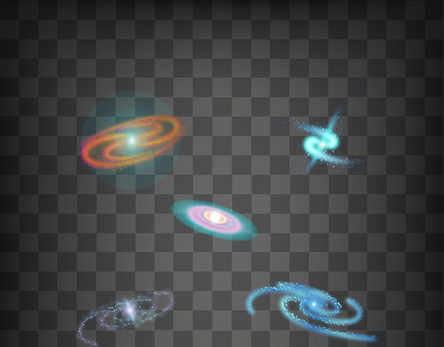 梦幻云彩彩云星云素材