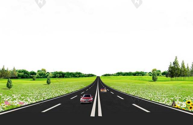 简约红绿灯公路全国交通安全日背景模板