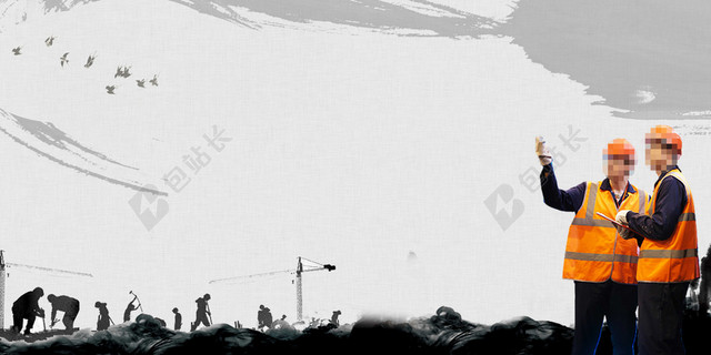 安全生产月灰色商务风格合成海报安全生产宣传周背景素材