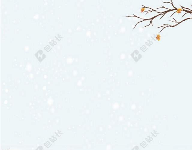 冬天冬至唯美雪景中国传统二十四节气大雪节气背景