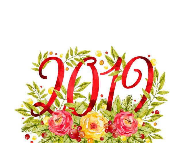 2019玫瑰花字体