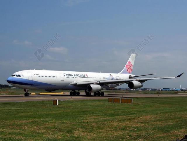 中国国际航空公司 空中客车A340 飞机 滑行 机场 交通 航空