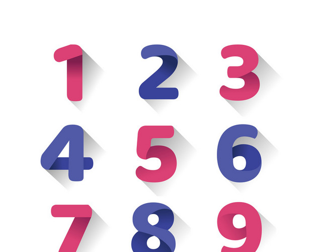 0-9数字数字图标素材
