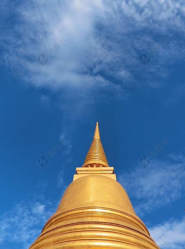 宝塔 天空 金 信念 体系结构 宗教 泰国的艺术 繁荣 高