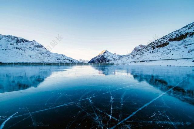 瑞士 冬天 雪 冰 冻结 滑冰线 湖 水 几点思考 景观