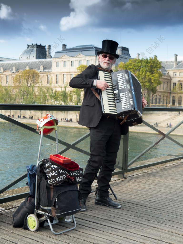 音乐家 街 巴黎 手风琴 音乐 人 工作 街头音乐家 声音